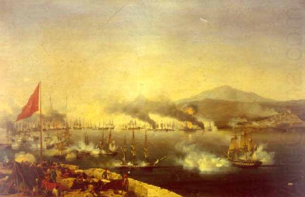 Ambroise-Louis Garneray The Naval Battle of Navarino china oil painting image